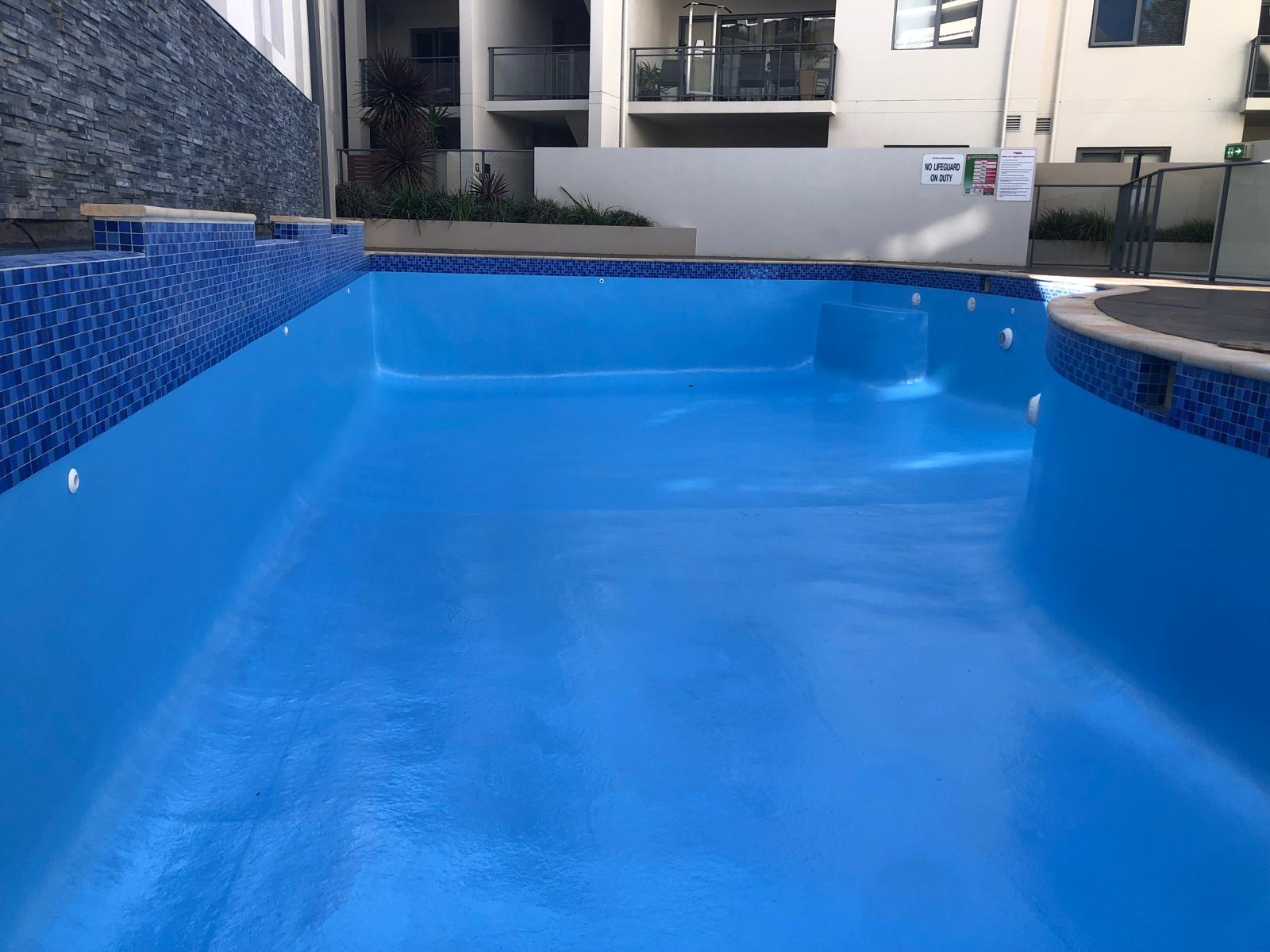 After fibreglass pool restoration by Reviva Pool